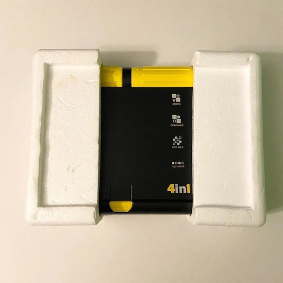 Vintage 1999 Saitek Electronic 4 in 1 Game Chess Checkers Line of 4  Top Mind - Picture 3 of 16